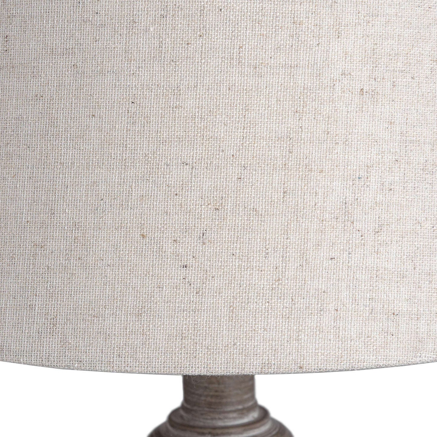 White Wash Wooden Table Lamp