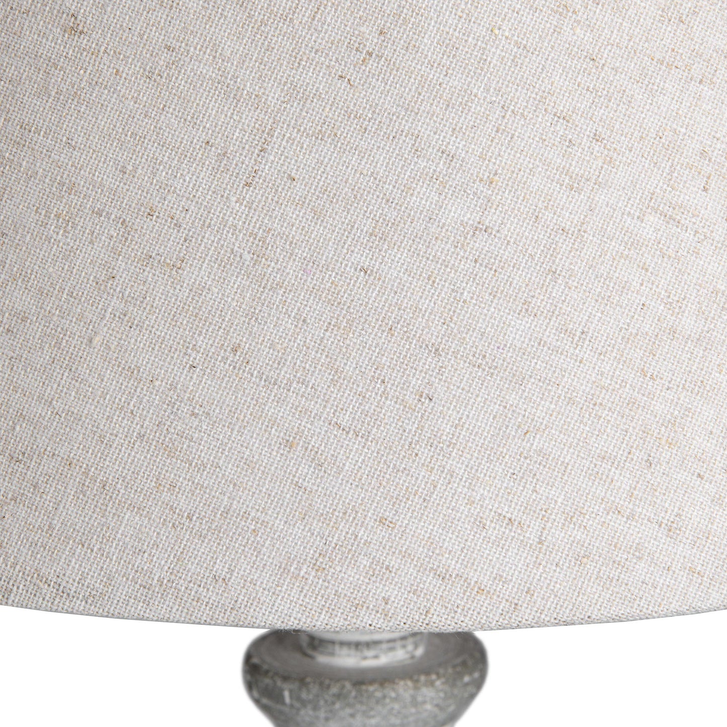 Carved Grey Wash Table Lamp