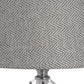 Herringbone & Chrome Thin Table Lamp