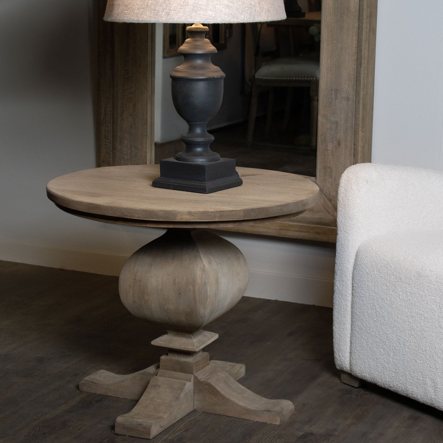 Pedestal Side Table