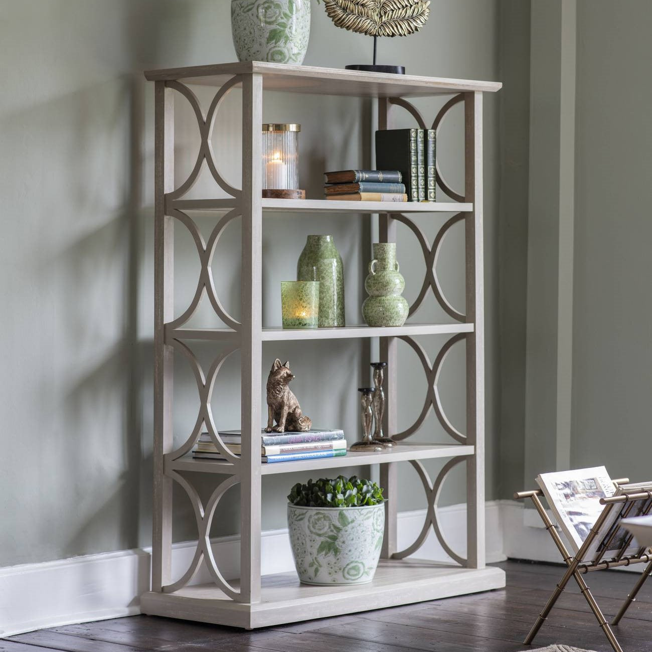 Alderby Grey Bookshelf