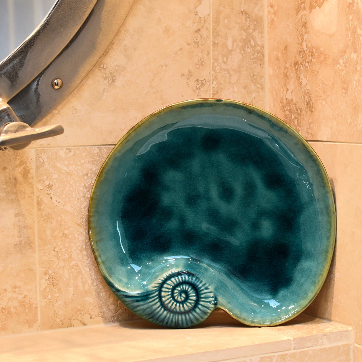 Shell Plate - Dark Turquoise