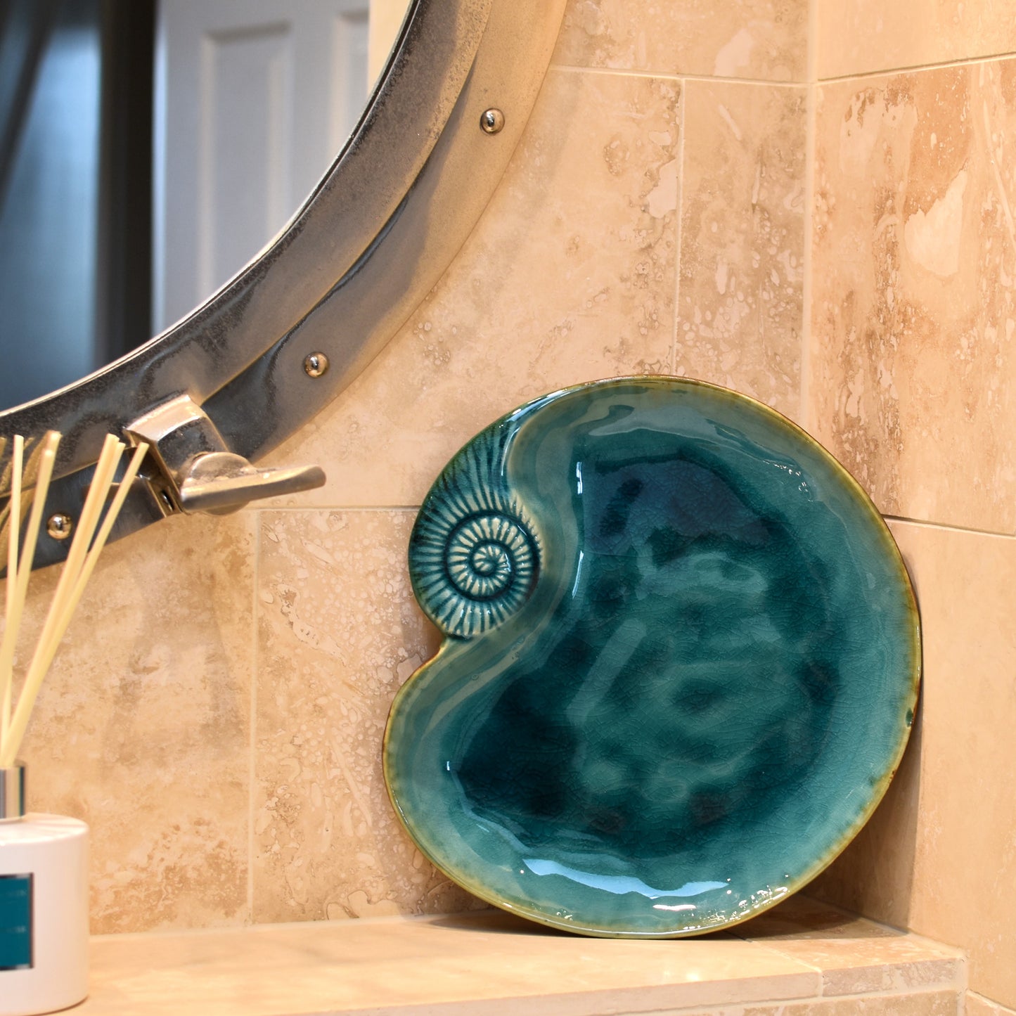 Shell Plate - Dark Turquoise