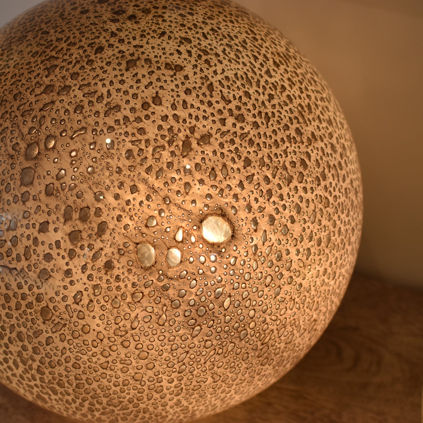 Metallic Bubbles Glass Lamp - Sphere Large