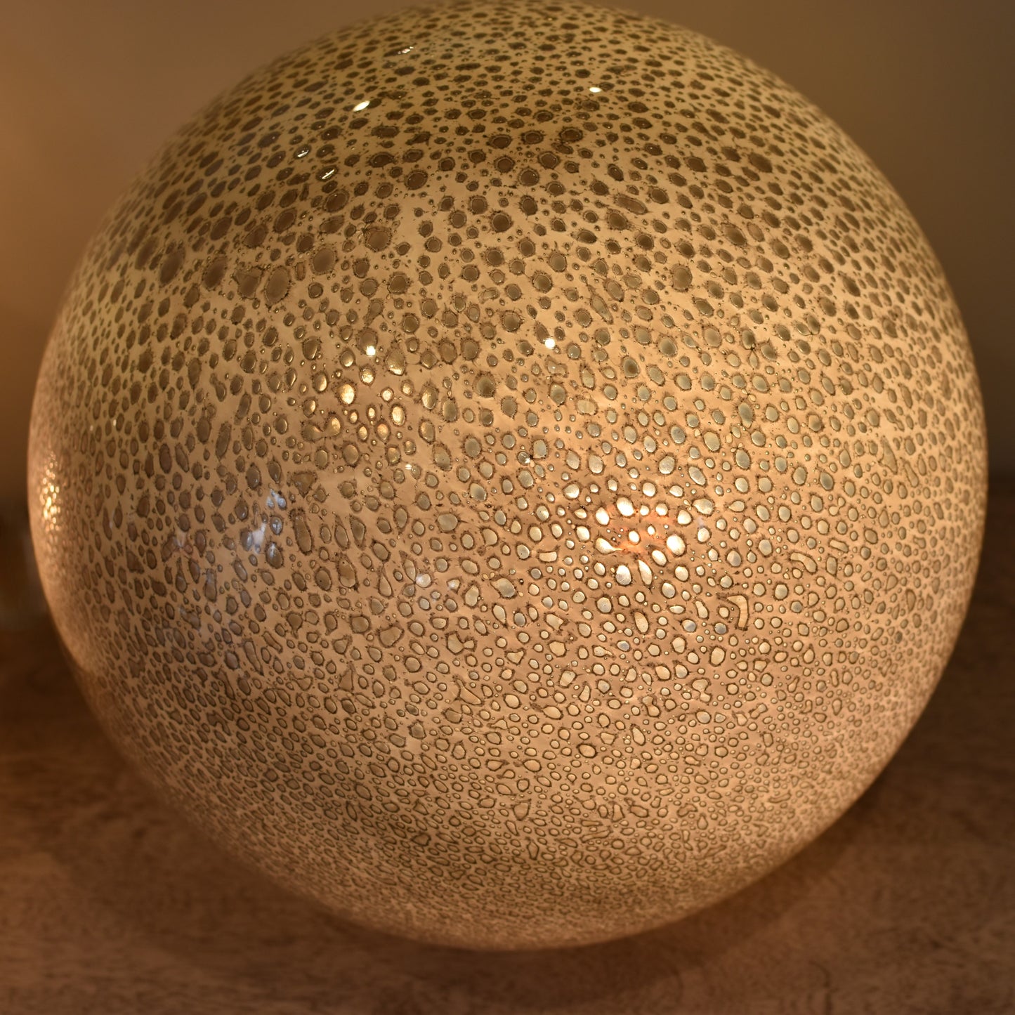 Metallic Bubbles Glass Lamp - Sphere Large