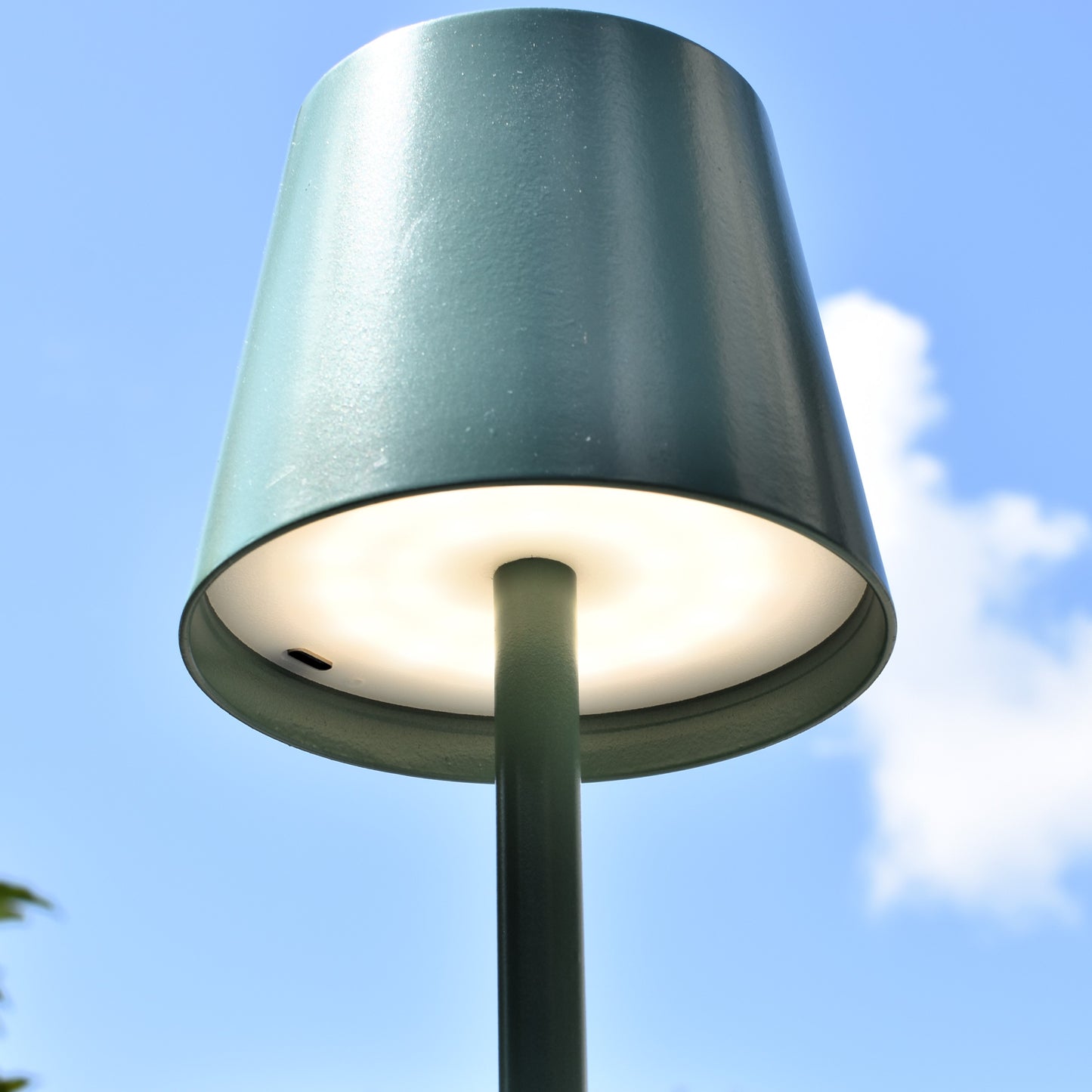 Rechargeable & Dimmable LED Lamp - Sage Green