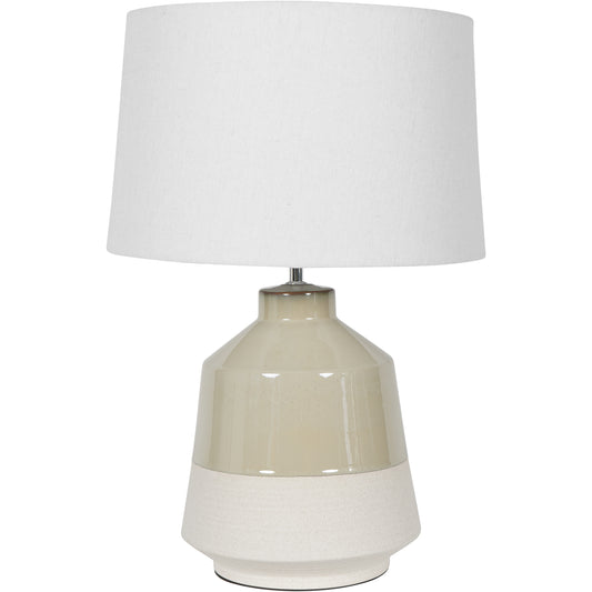 Dipped Glaze Pale Geen Table Lamp - Large