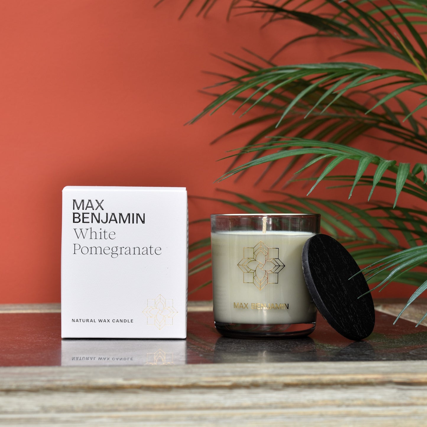 White Pomegrante Candle - Max Benjamin