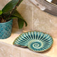 Ammonite Plate - Dark Turquoise