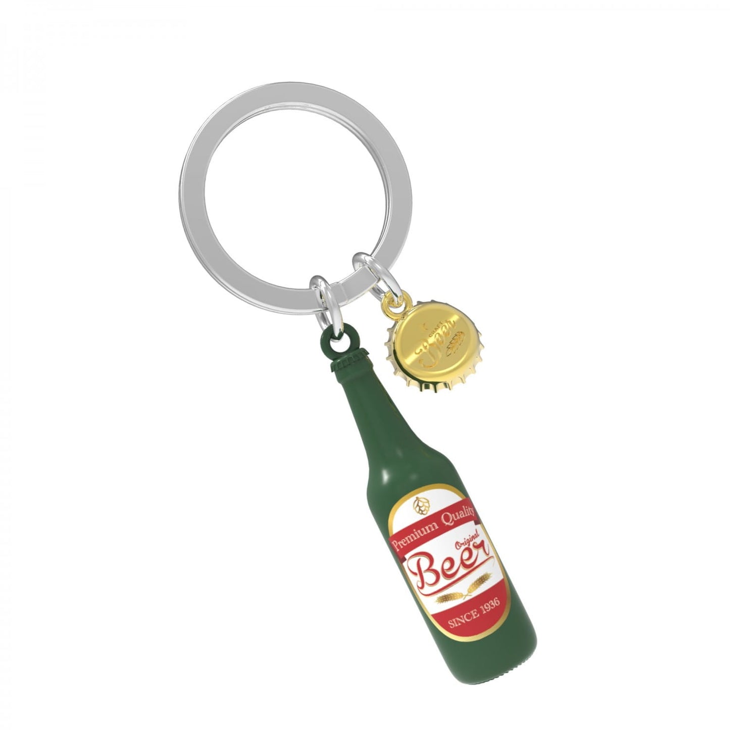 Beer Bottle Keyring