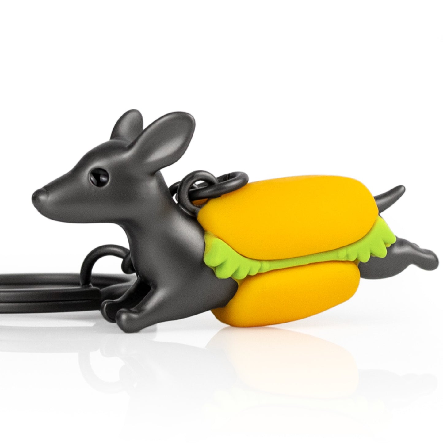 Hot Dog - Dachshund - Sausage Dog Keyring