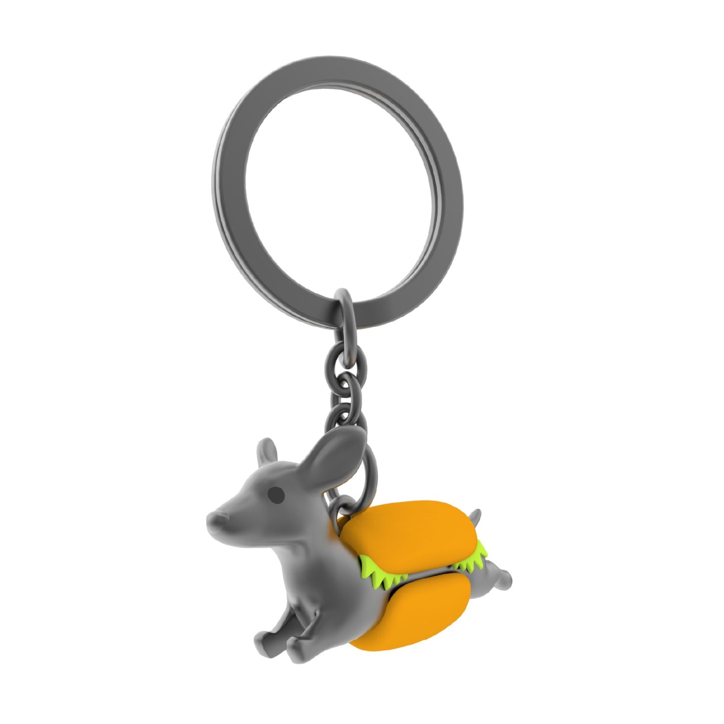 Hot Dog - Dachshund - Sausage Dog Keyring