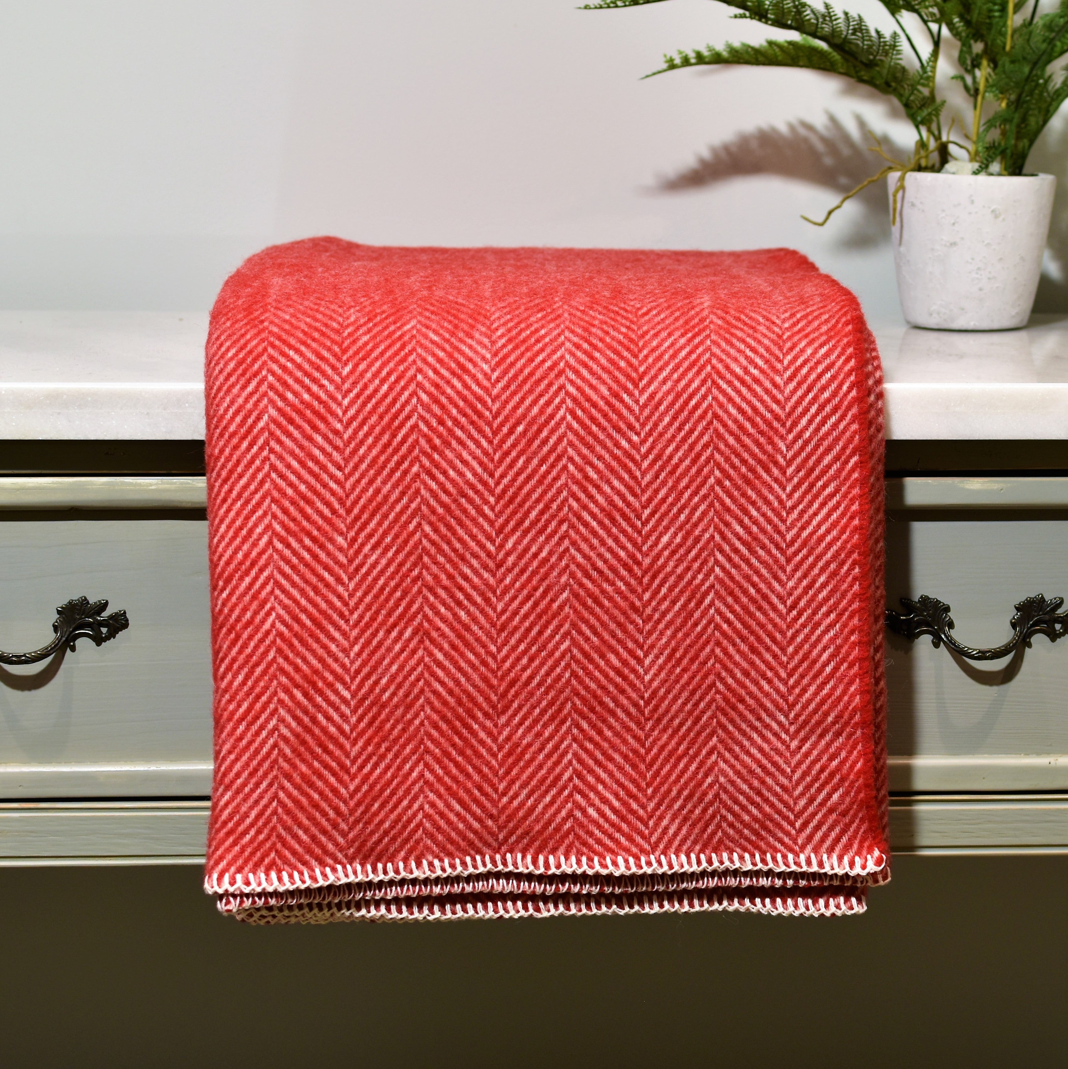 Red sale wool blanket