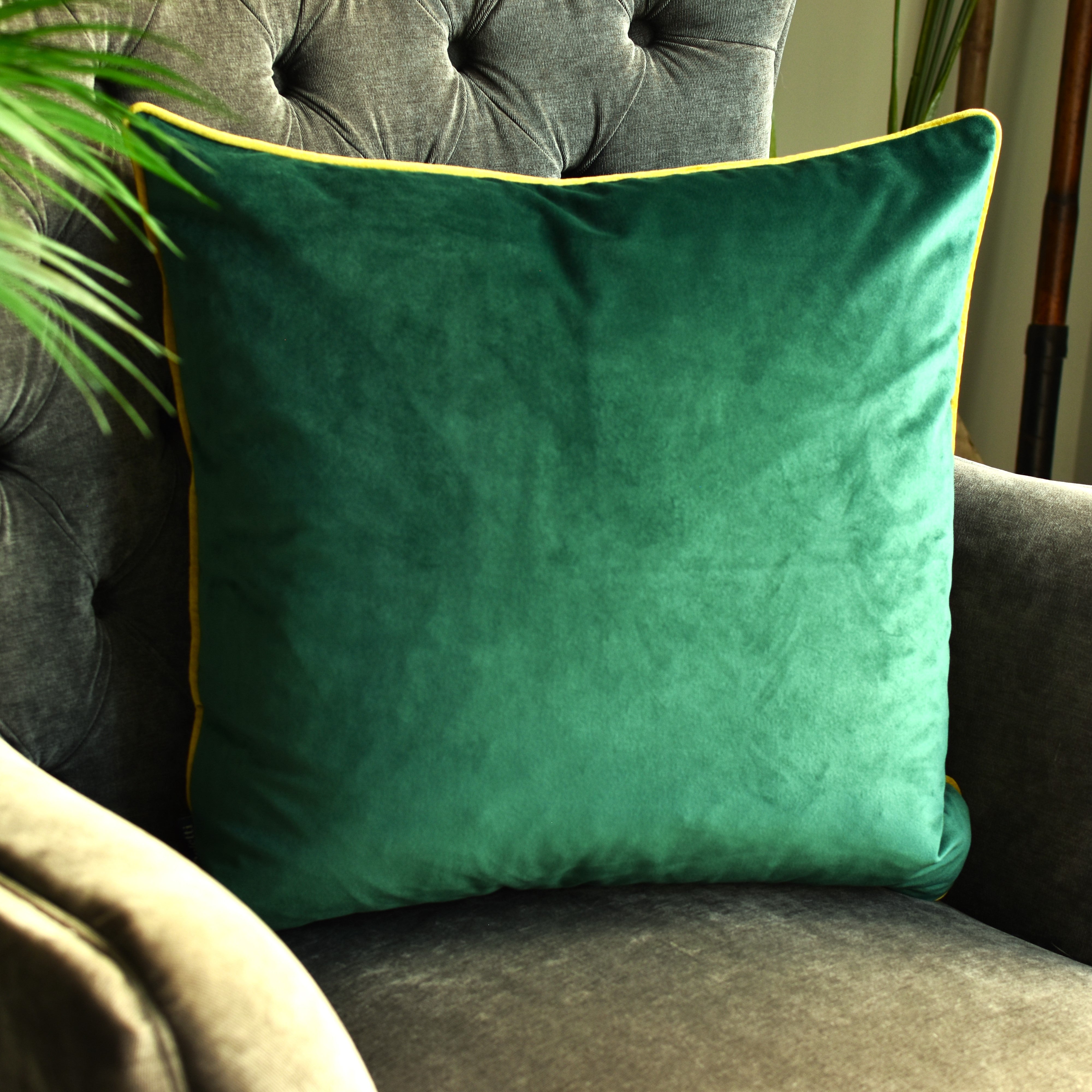 Emerald store velvet cushion